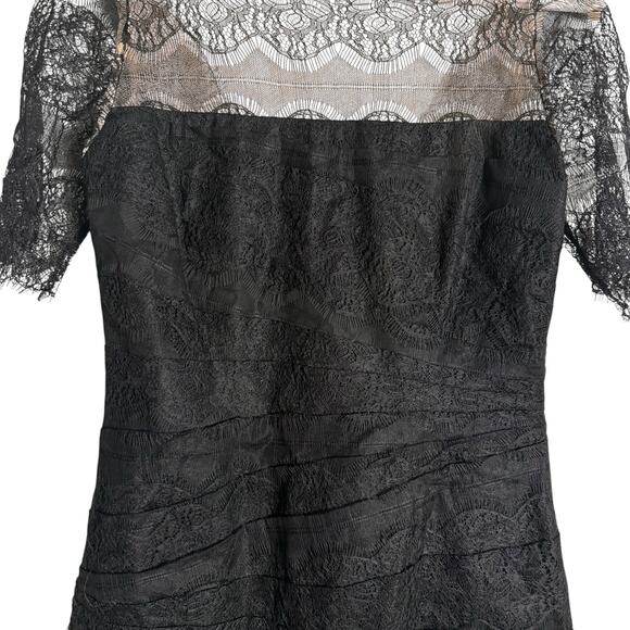 chinese dress ladies Buy Frock! by Tracy Reese Women's Morgan Faux Leather and Lace Dress, Black,  12 at Amazon.in